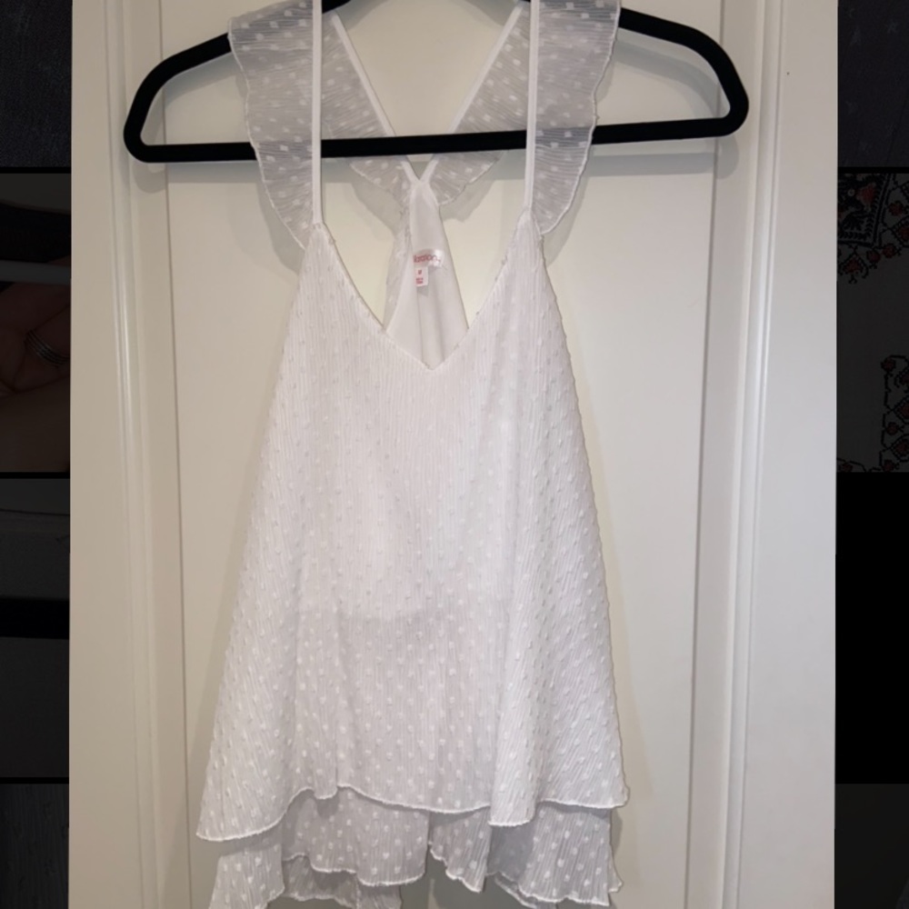 White elegant tank top